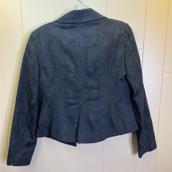 MaxMara Palm Leaf Jacquard Weave Print Structured Skirt Suit Set - Picture 5 of 15